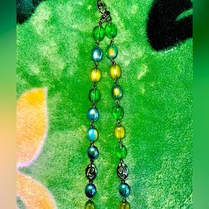 Vintage GIVENCHY multicolored beaded necklace. Beautiful for summer outfits.